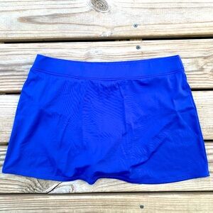 L.L. Bean Women's size 14 Swim Bikini Bottom skort blue